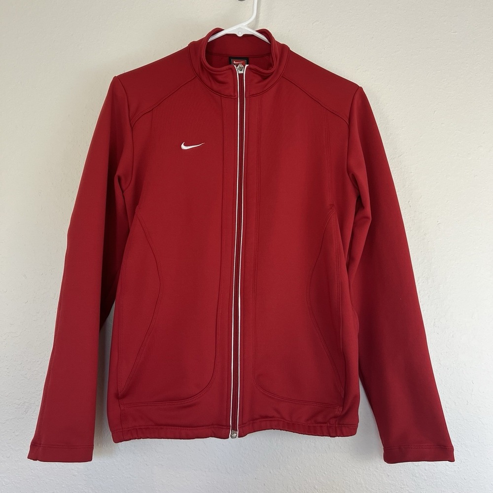 Nike Dri-FIT Team Dry Full Zip Training Jacket Red Men's Size M Medium